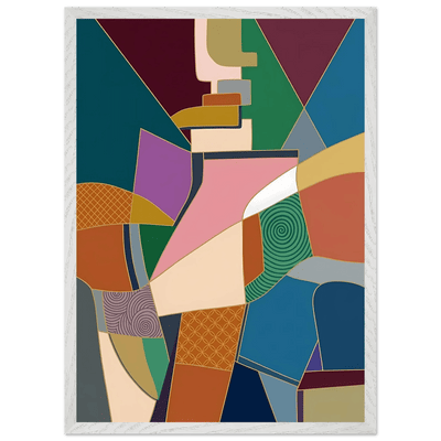 Tableau Abstrait Composition Cubiste - The Art Avenue