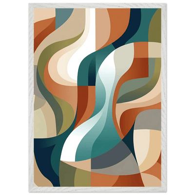 Tableau Abstrait Courbes Fluides - The Art Avenue