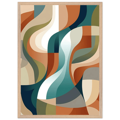 Tableau Abstrait Courbes Fluides - The Art Avenue