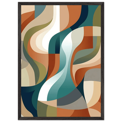 Tableau Abstrait Courbes Fluides - The Art Avenue