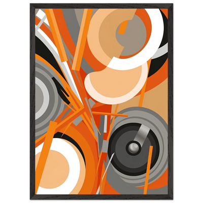 Tableau Abstrait Dynamique Orange - The Art Avenue