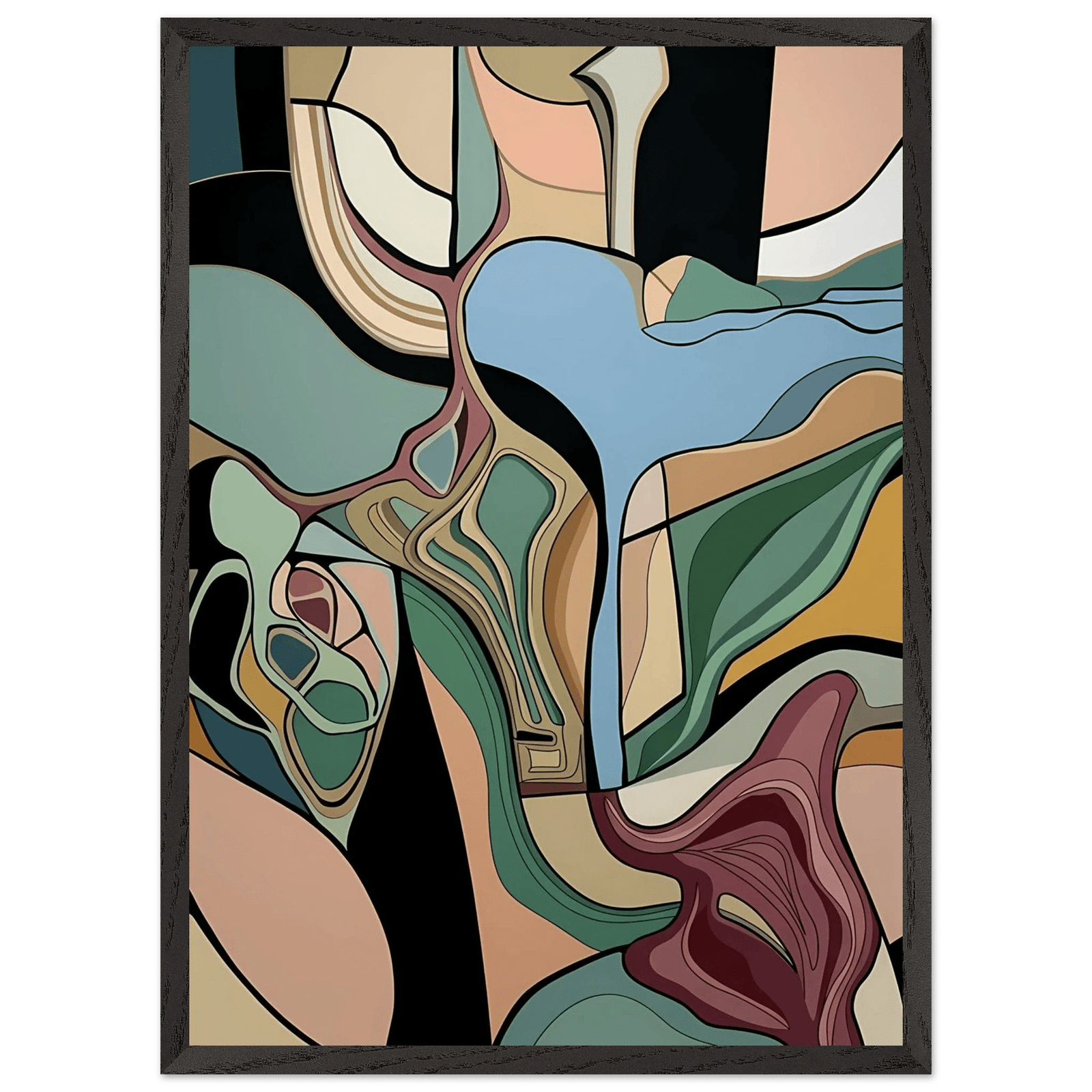 Tableau Abstrait Fusion Organique - The Art Avenue