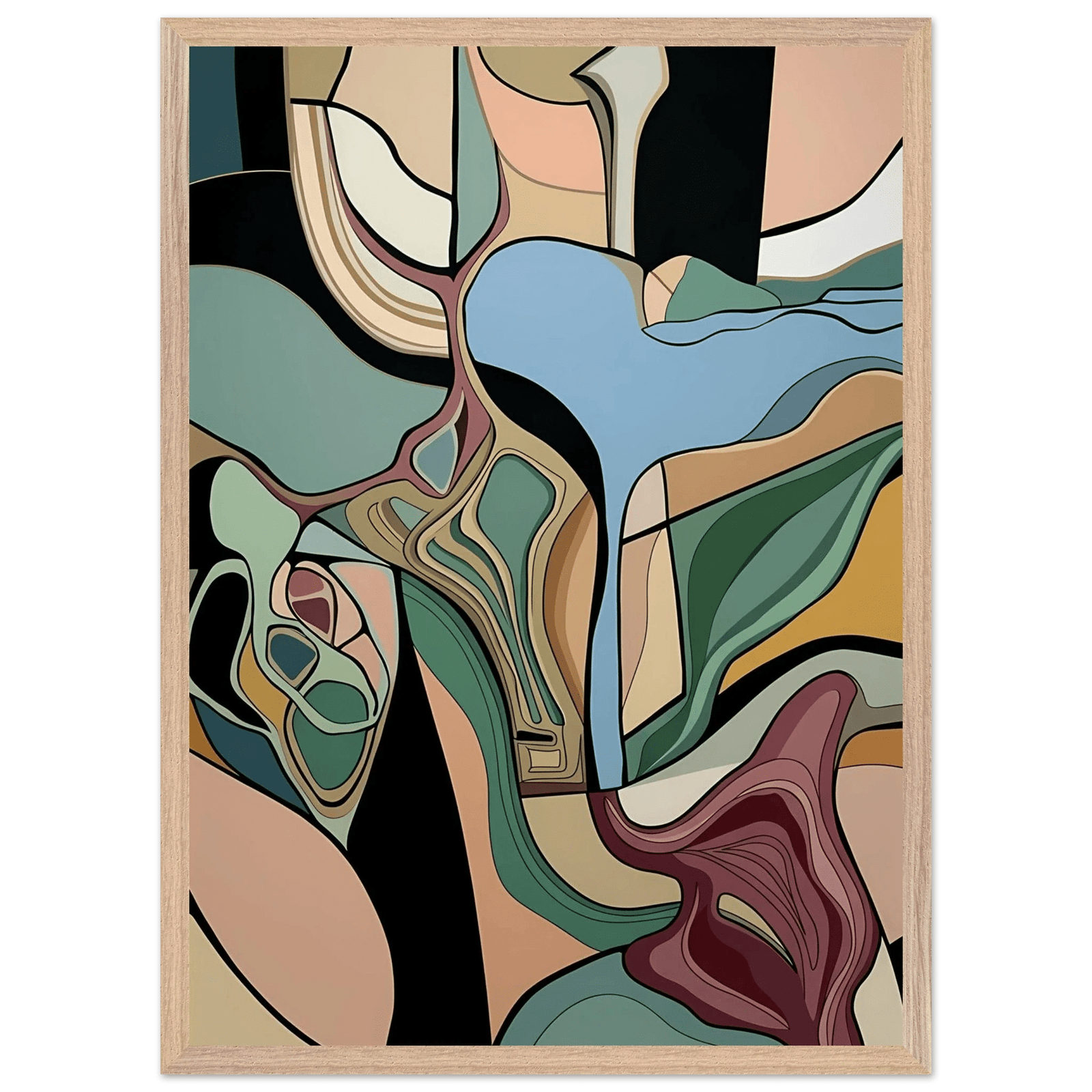 Tableau Abstrait Fusion Organique - The Art Avenue