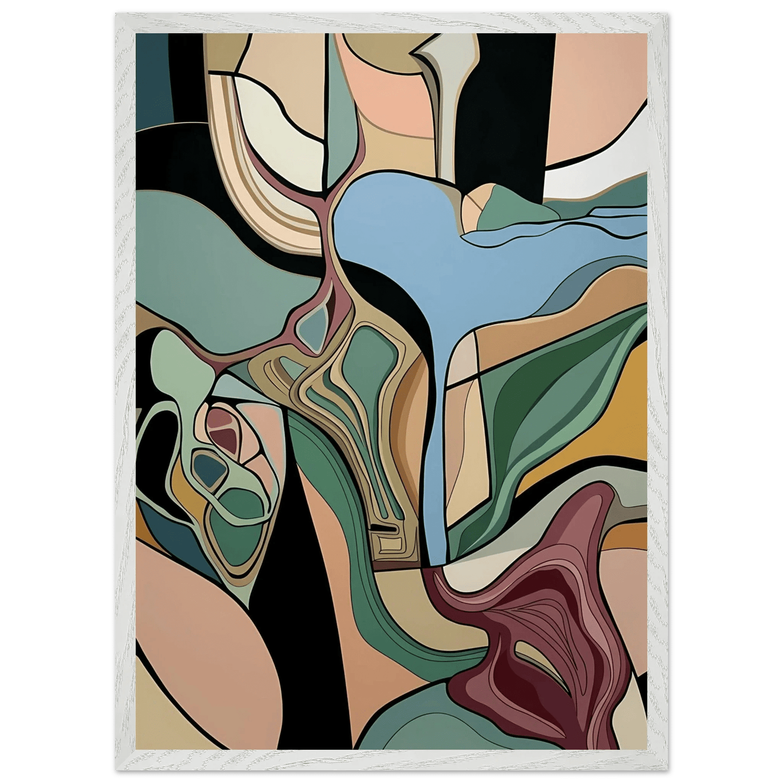 Tableau Abstrait Fusion Organique - The Art Avenue