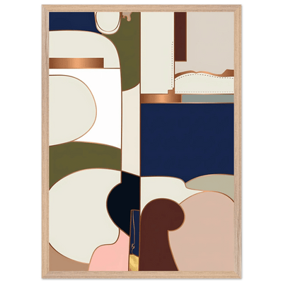 Tableau Abstrait Géométrie Moderne - The Art Avenue