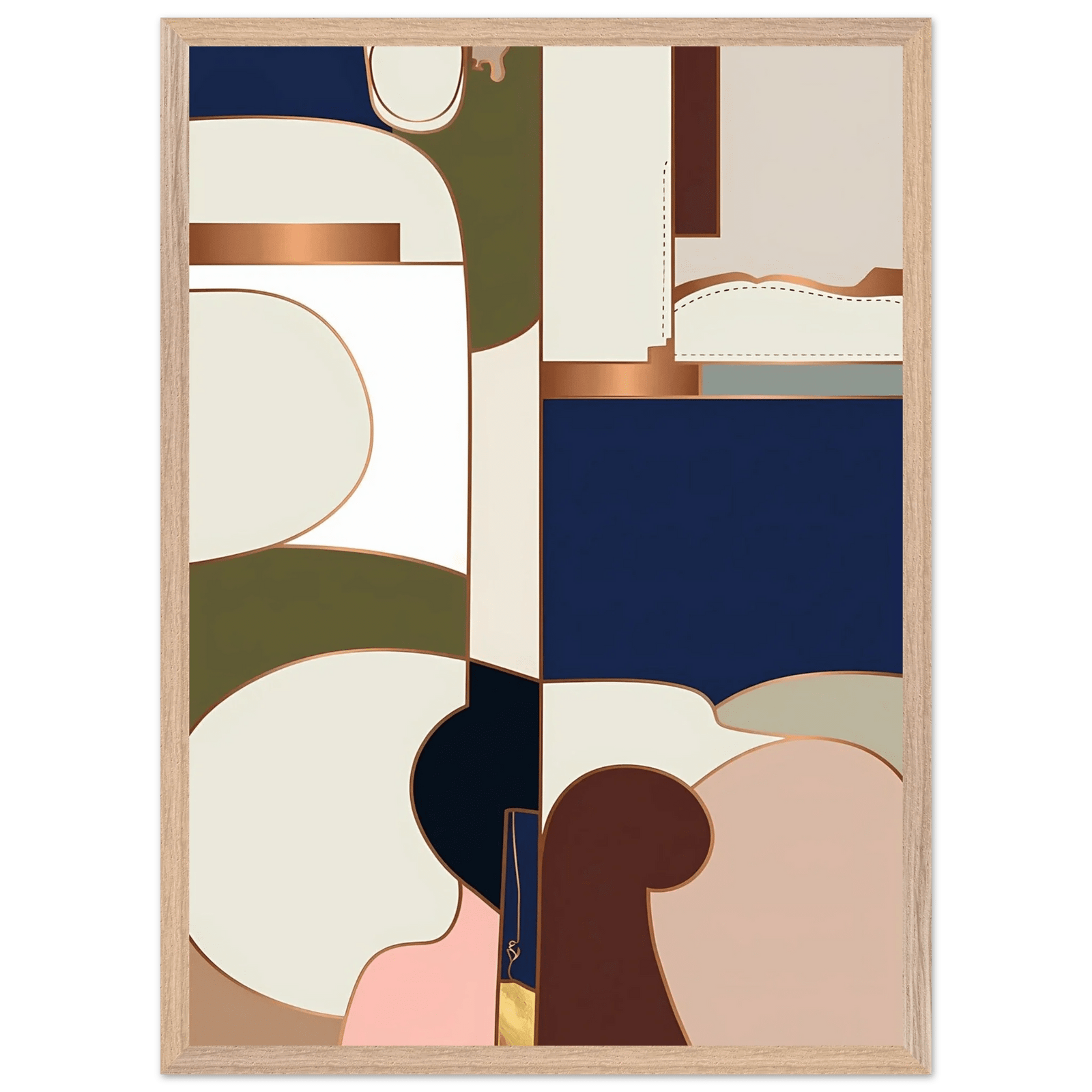 Tableau Abstrait Géométrie Moderne - The Art Avenue