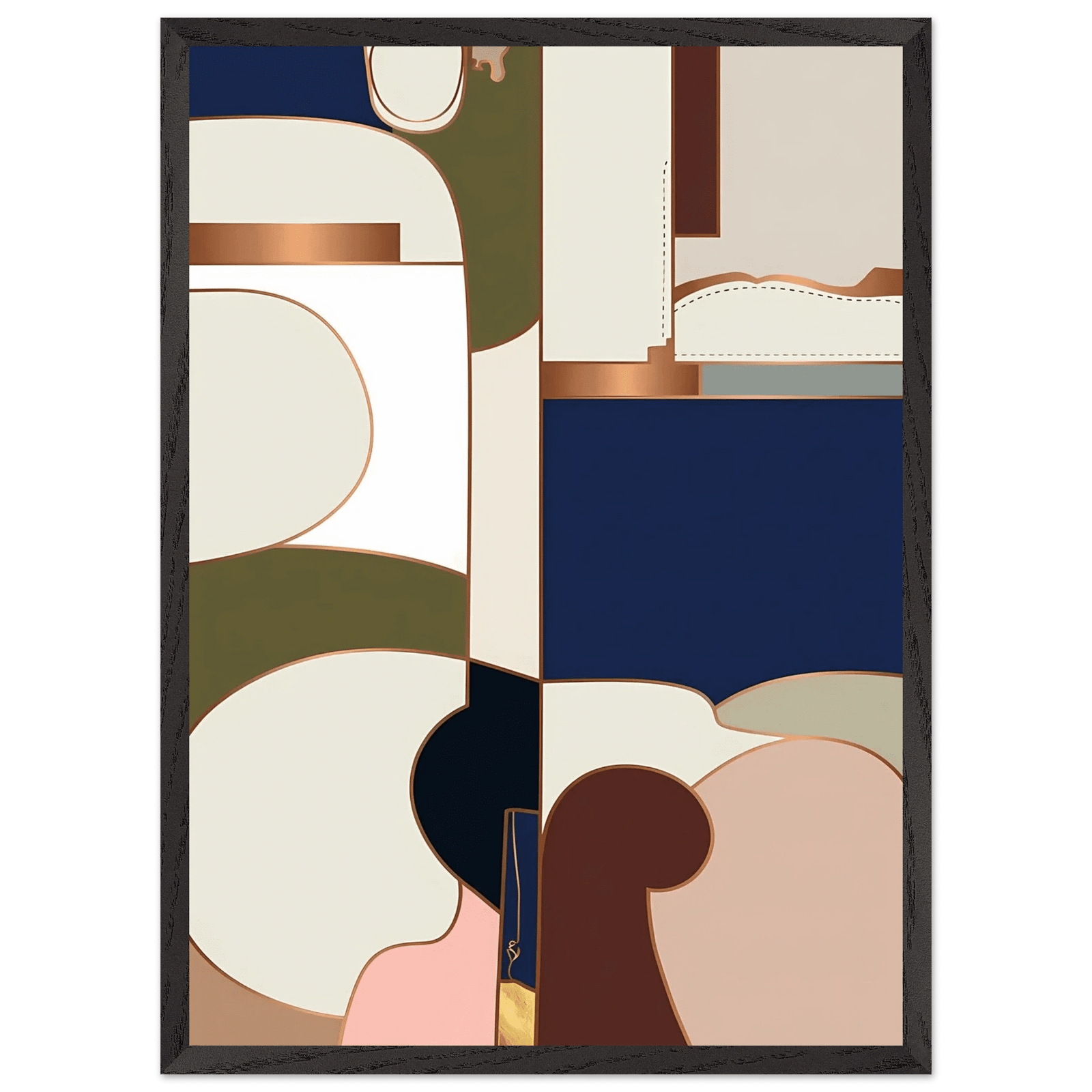 Tableau Abstrait Géométrie Moderne - The Art Avenue