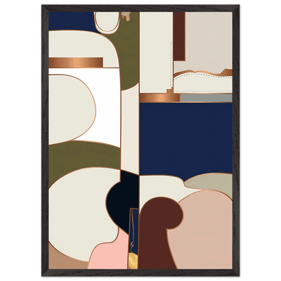 Tableau Abstrait Géométrie Moderne - The Art Avenue