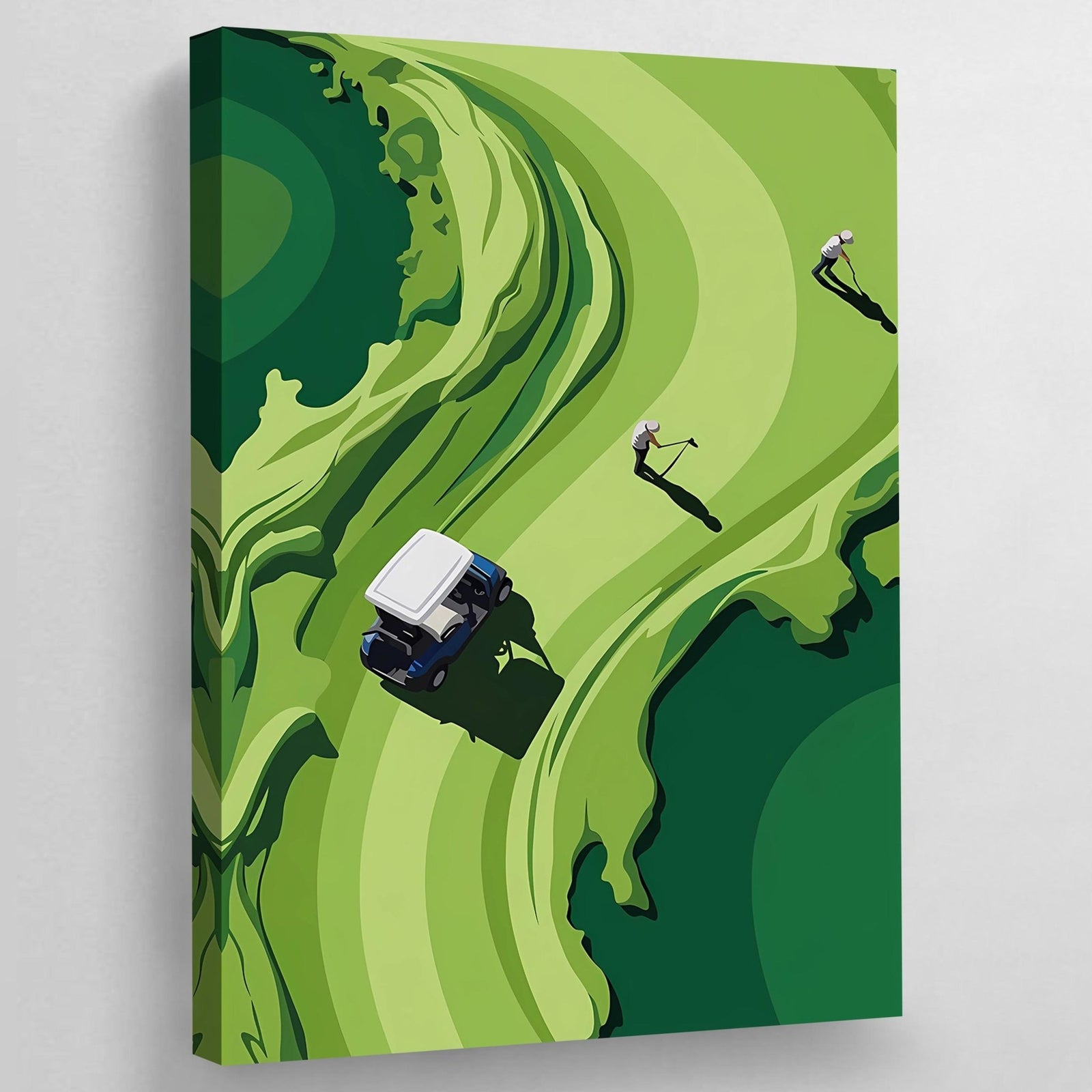 Tableau Abstrait Golfeur - The Art Avenue