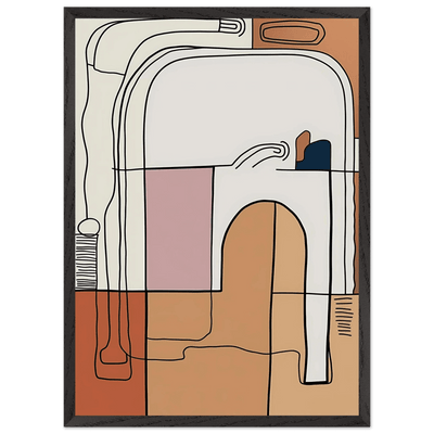 Tableau Abstrait Lignes Continues - The Art Avenue
