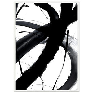 Tableau Abstrait Noir et Blanc - The Art Avenue