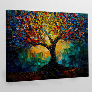 Tableau Arbre De Vie Multicolore - The Art Avenue