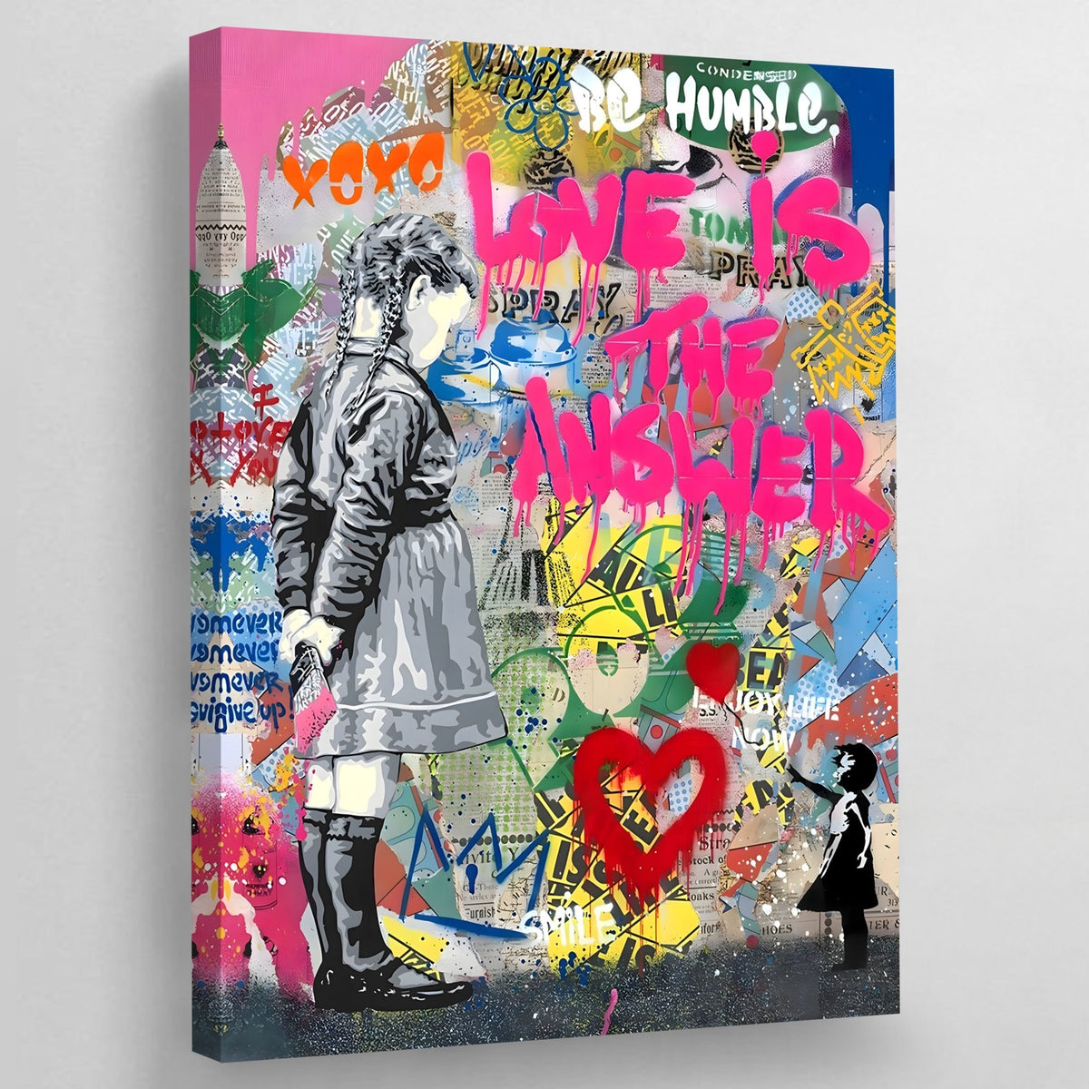 Tableau Banksy Love Is The Answer - The Art Avenue