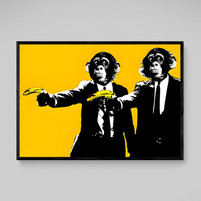 Tableau Banksy Singe - The Art Avenue