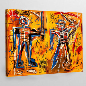 Tableau Basquiat Warriors - The Art Avenue