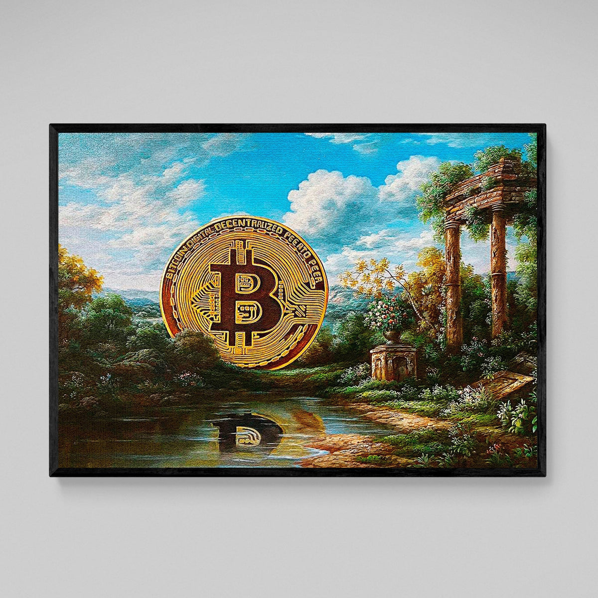 Tableau Bitcoin Vintage - The Art Avenue