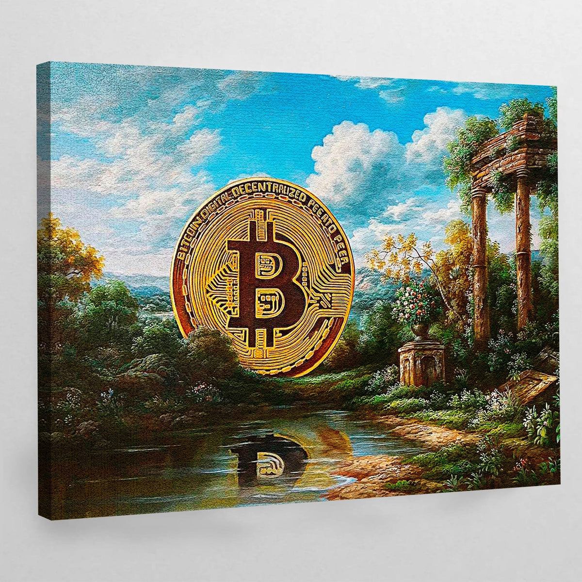 Tableau Bitcoin Vintage - The Art Avenue