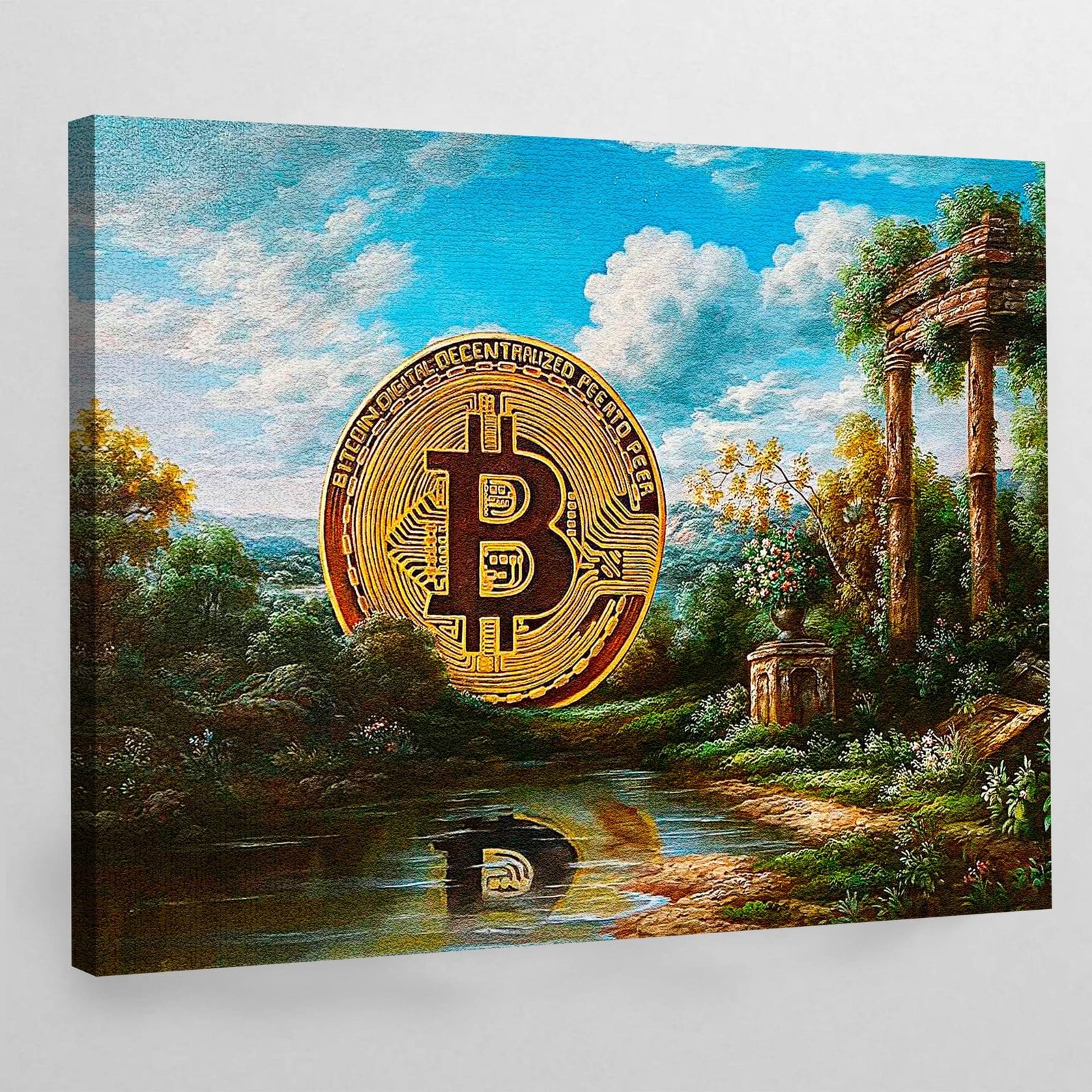 Tableau Bitcoin Vintage - The Art Avenue