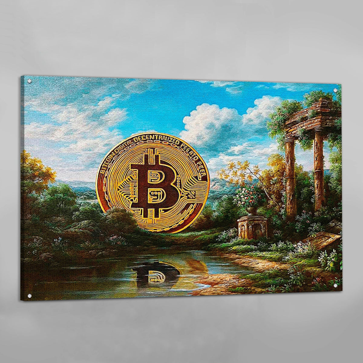 Tableau Bitcoin Vintage - The Art Avenue
