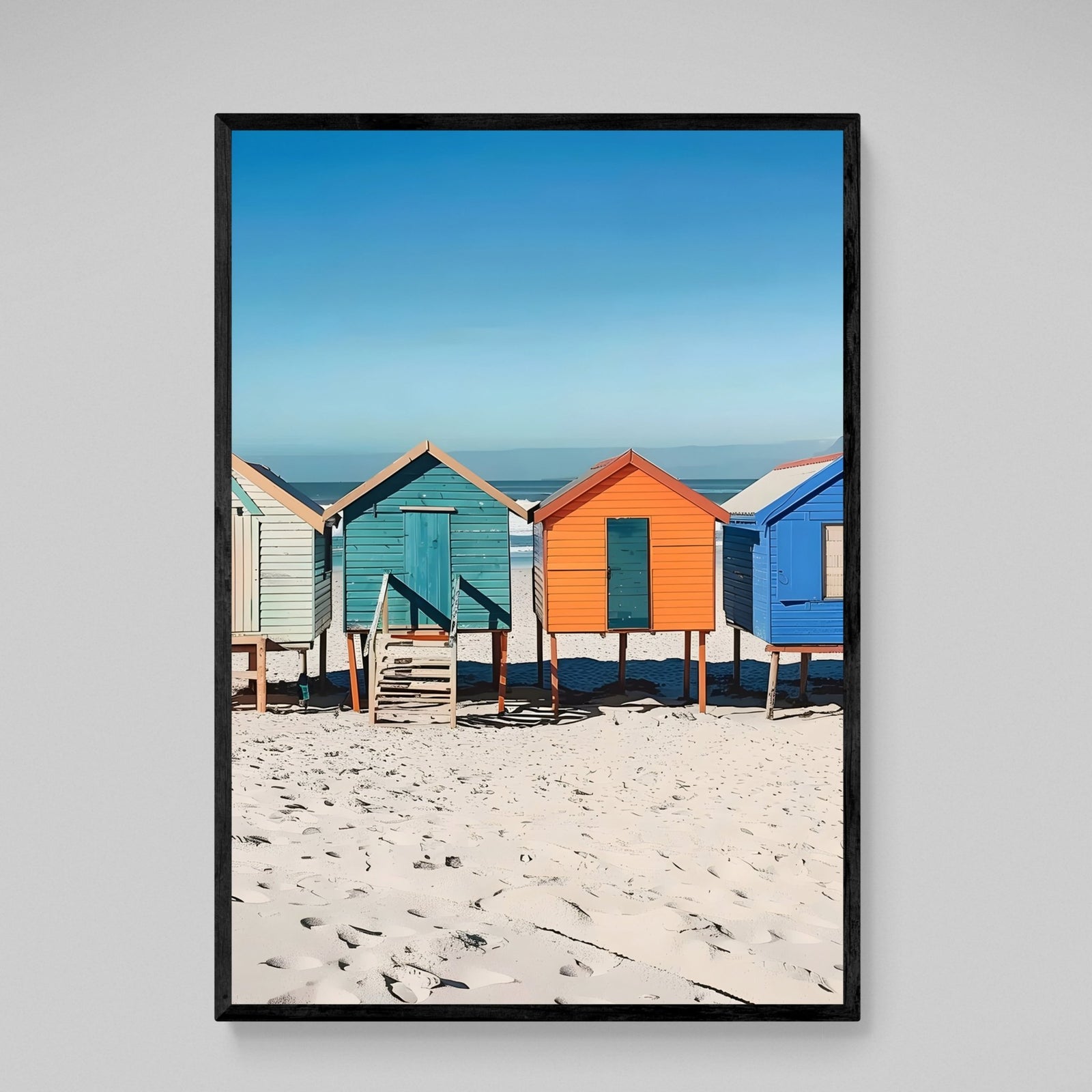 Tableau Cabines de Plage - The Art Avenue