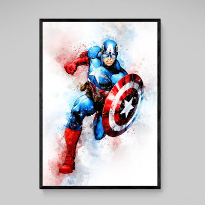 Tableau Captain America Chambre Enfant - The Art Avenue