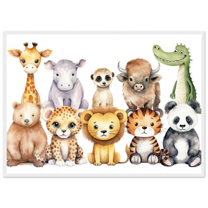 Tableau Chambre Enfant Animaux - The Art Avenue