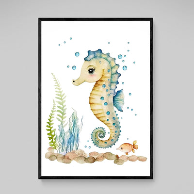 Tableau Chambre Enfant Hippocampe - The Art Avenue