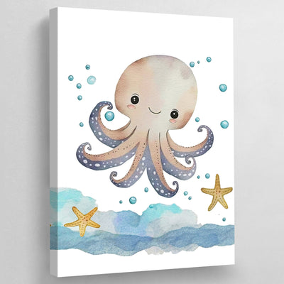 Tableau Chambre Enfant Poulpe - The Art Avenue