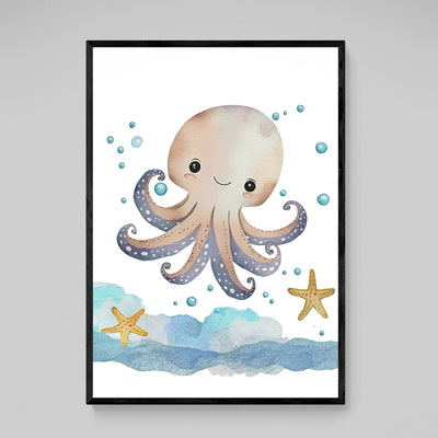 Tableau Chambre Enfant Poulpe - The Art Avenue