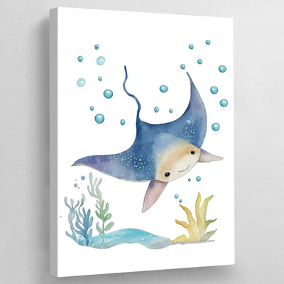 Tableau Chambre Enfant Raie Manta - The Art Avenue