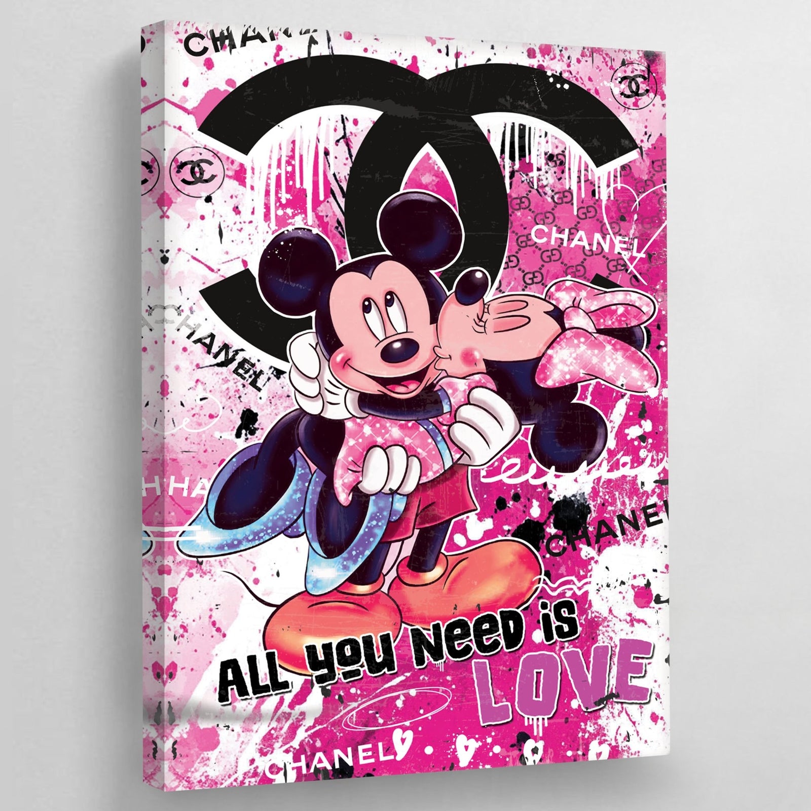 Tableau Chanel Mickey Minnie - The Art Avenue