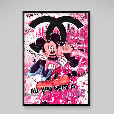 Tableau Chanel Mickey Minnie - The Art Avenue