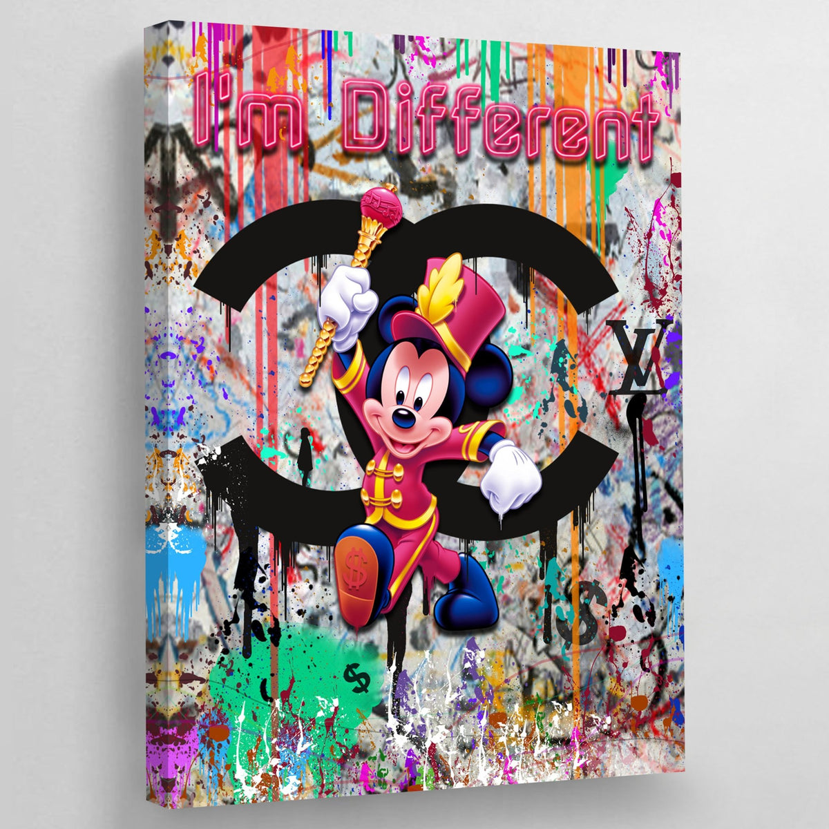 Tableau Chanel Mickey Street Art - The Art Avenue