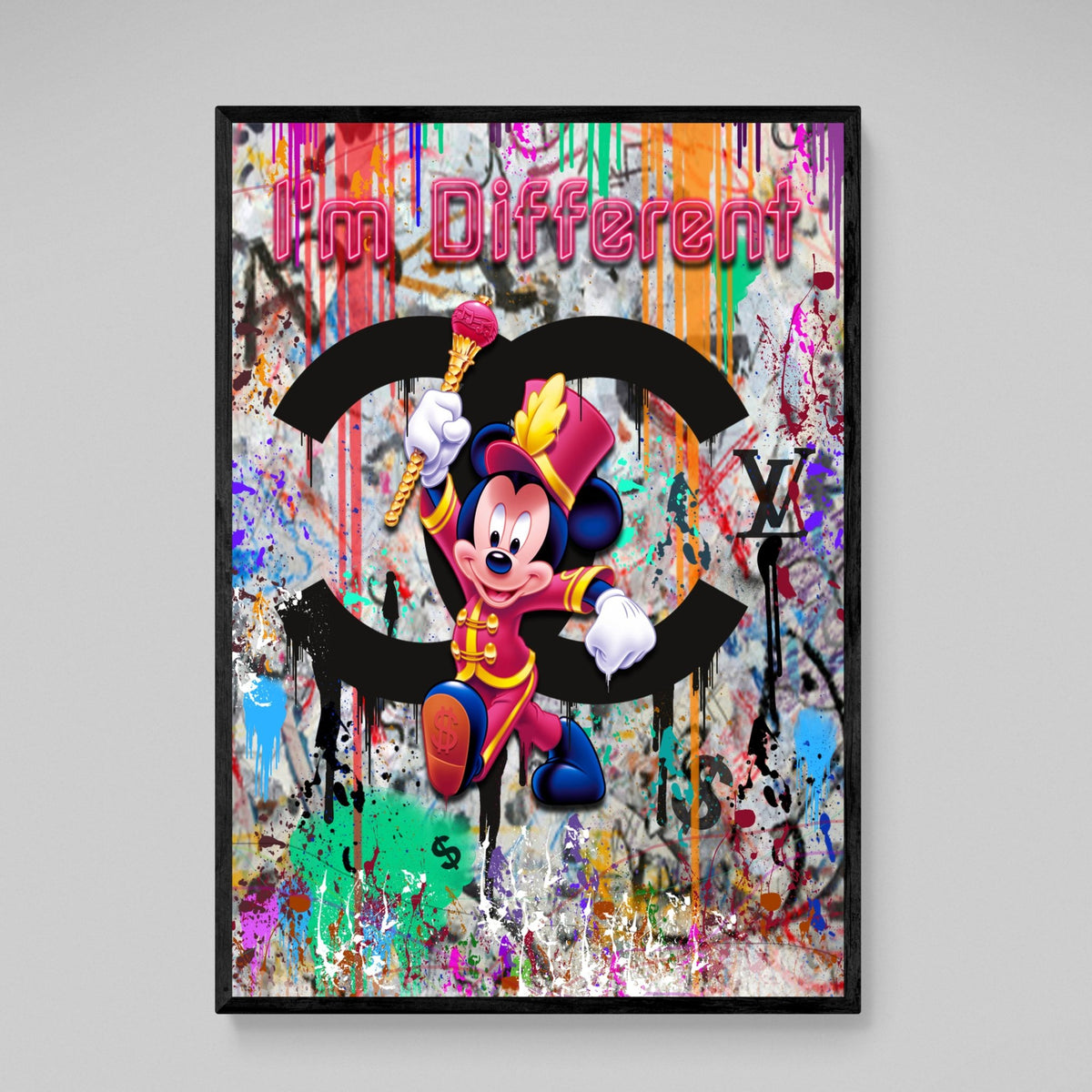 Tableau Chanel Mickey Street Art - The Art Avenue