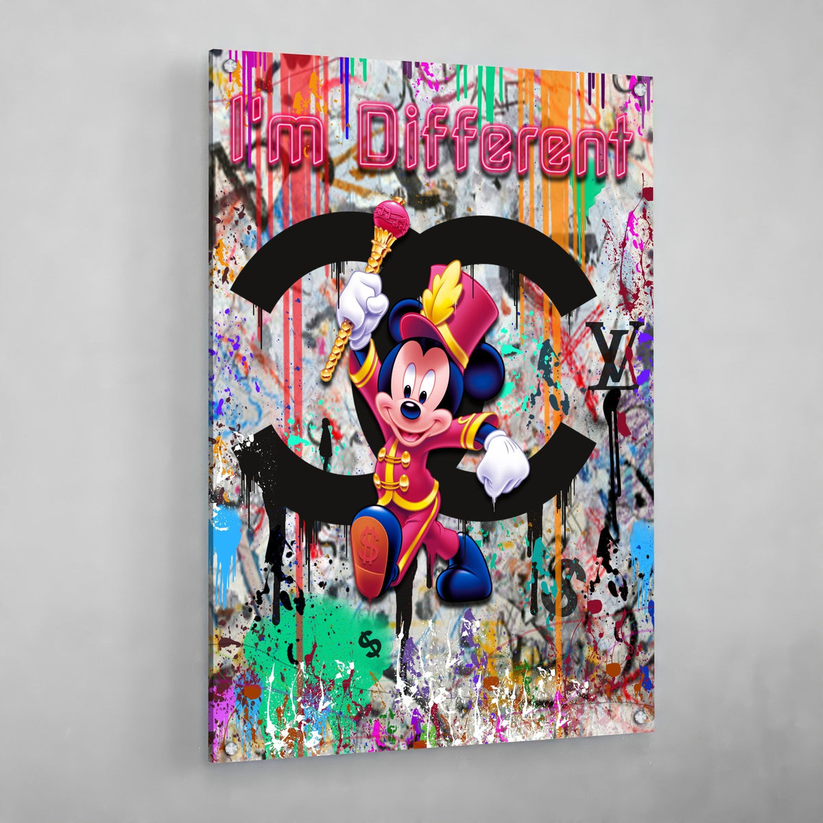 Tableau Chanel Mickey Street Art - The Art Avenue