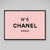 Tableau Chanel N°5 Rose - The Art Avenue