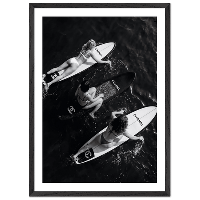 Tableau Chanel Noir et Blanc Trio Riviera - The Art Avenue