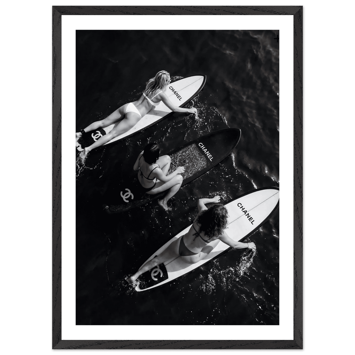 Tableau Chanel Noir et Blanc Trio Riviera - The Art Avenue