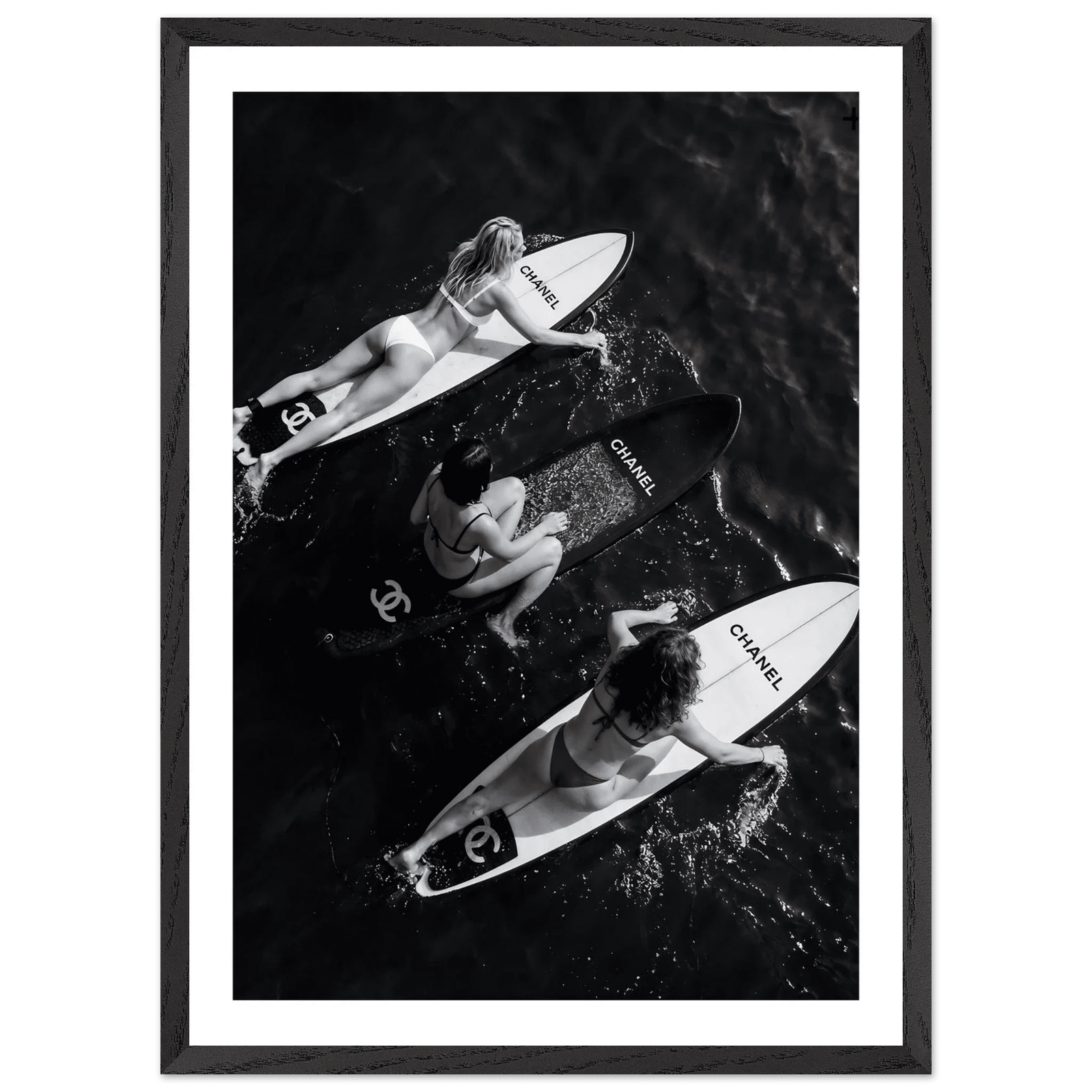 Tableau Chanel Noir et Blanc Trio Riviera - The Art Avenue