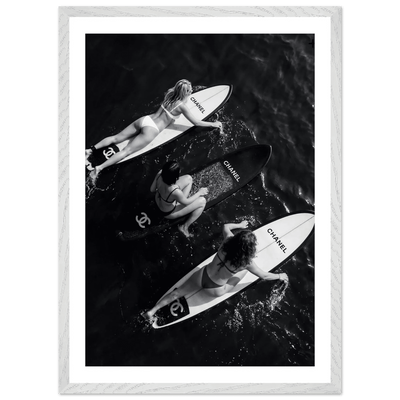 Tableau Chanel Noir et Blanc Trio Riviera - The Art Avenue