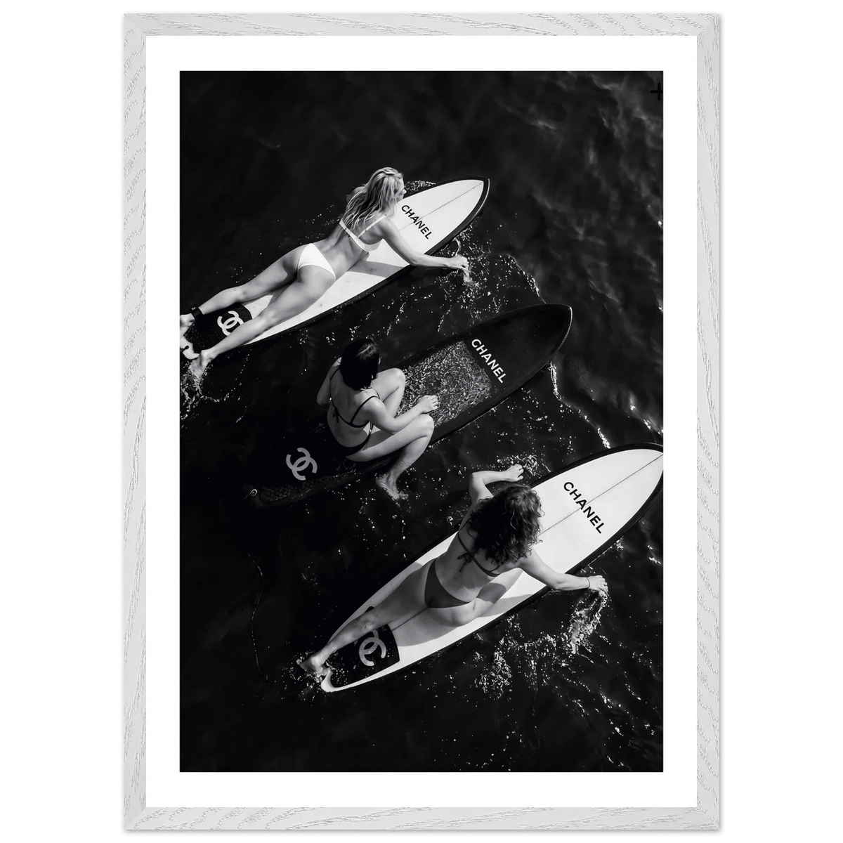 Tableau Chanel Noir et Blanc Trio Riviera - The Art Avenue