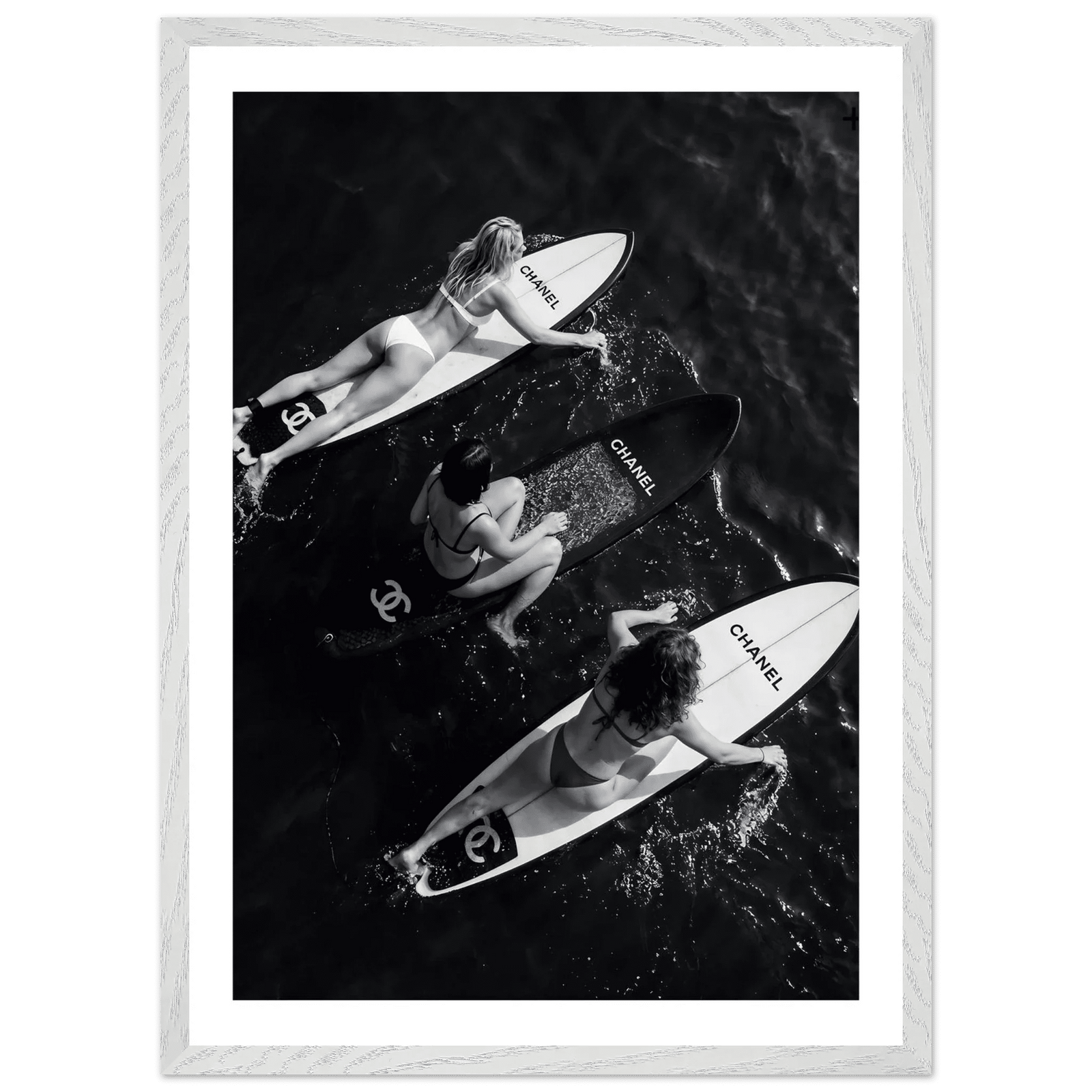 Tableau Chanel Noir et Blanc Trio Riviera - The Art Avenue