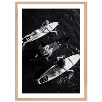 Tableau Chanel Noir et Blanc Trio Riviera - The Art Avenue