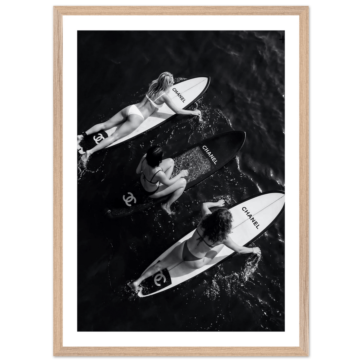 Tableau Chanel Noir et Blanc Trio Riviera - The Art Avenue