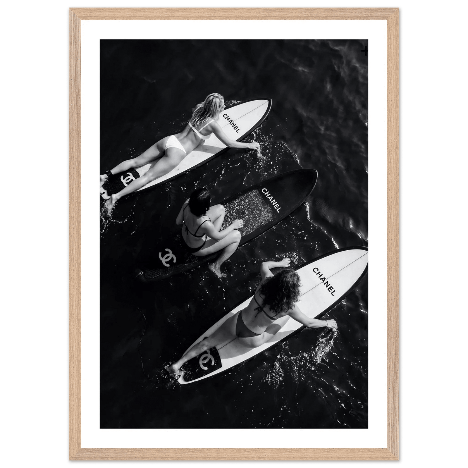 Tableau Chanel Noir et Blanc Trio Riviera - The Art Avenue
