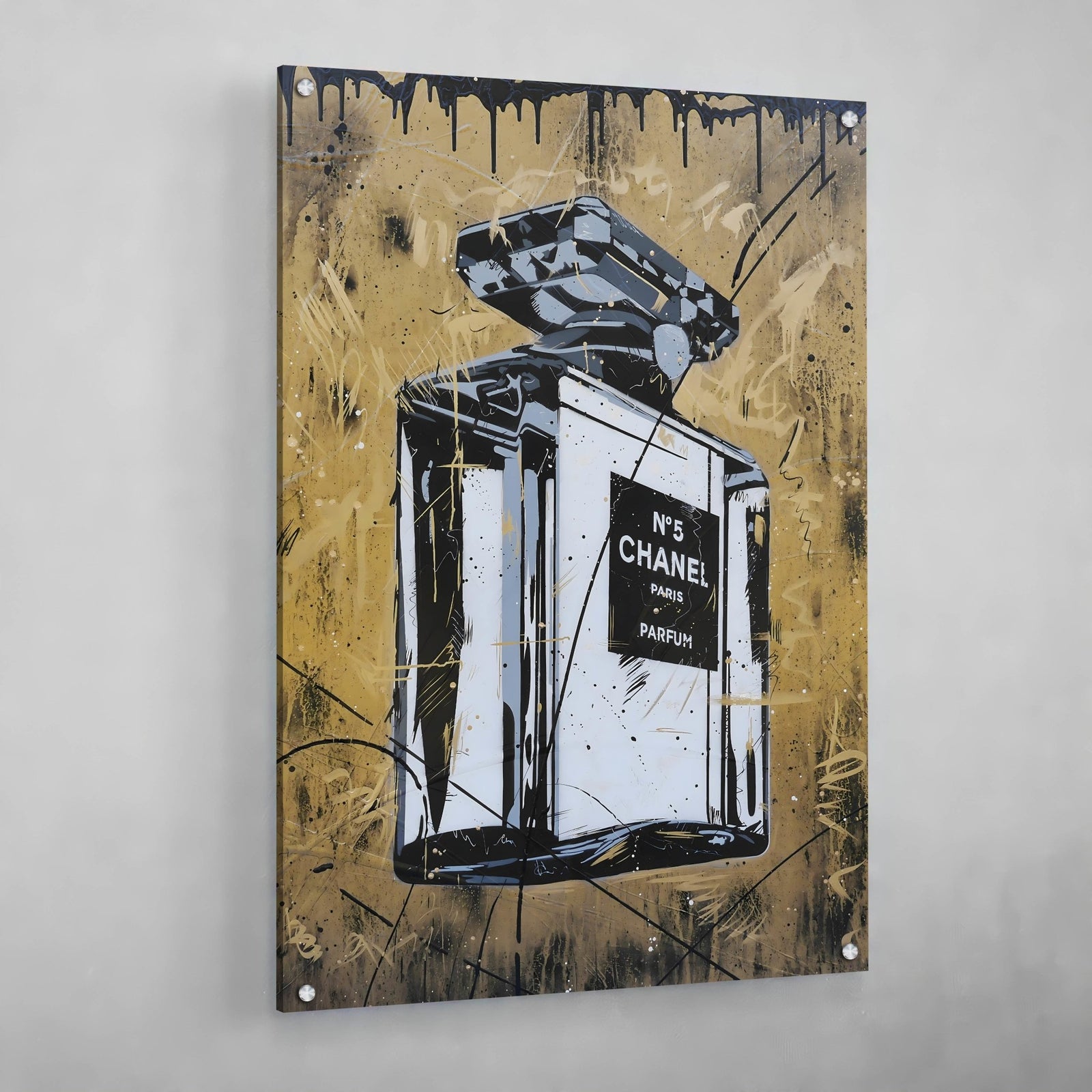 Tableau Chanel Parfum Noir et Or - The Art Avenue