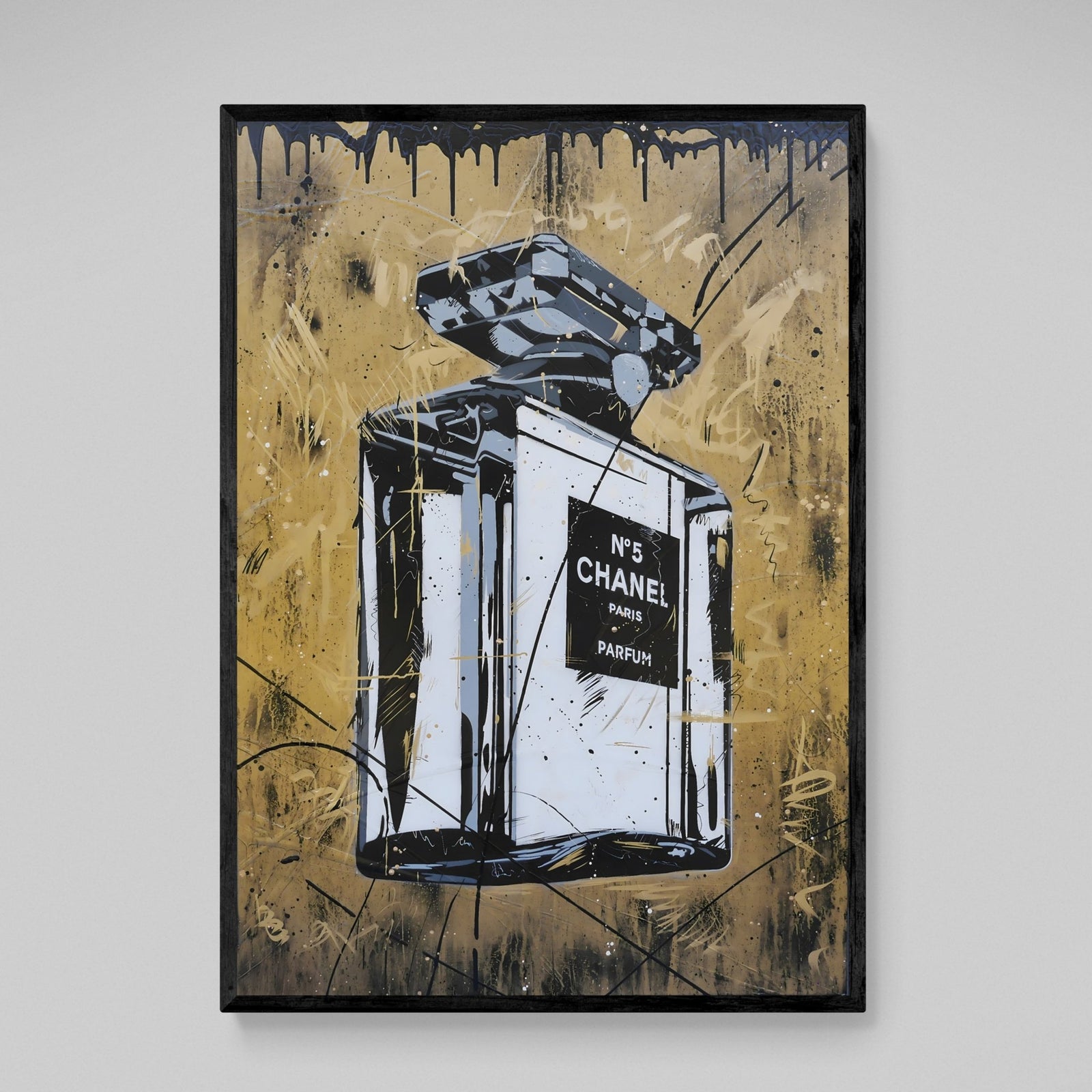 Tableau Chanel Parfum Noir et Or - The Art Avenue