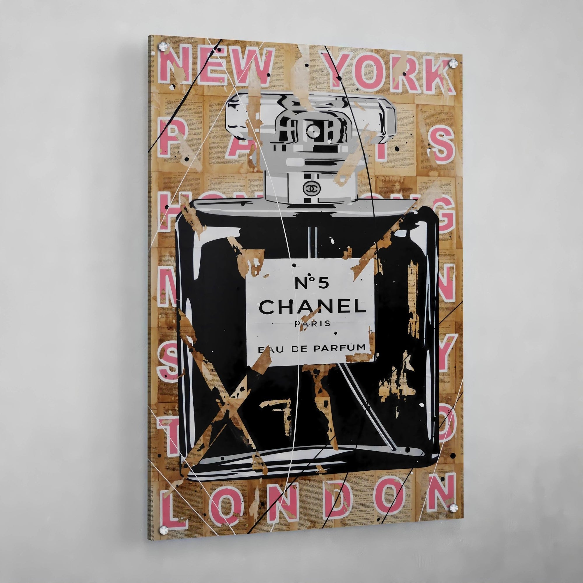 Tableau Chanel Parfum Noir Iconique - The Art Avenue