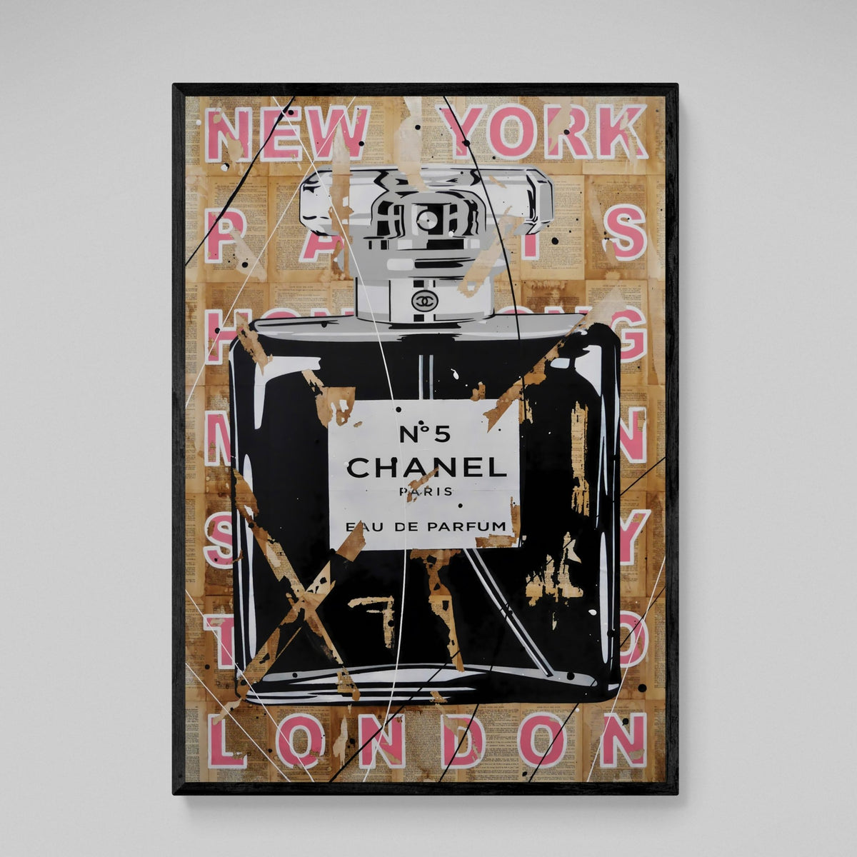 Tableau Chanel Parfum Noir Iconique - The Art Avenue