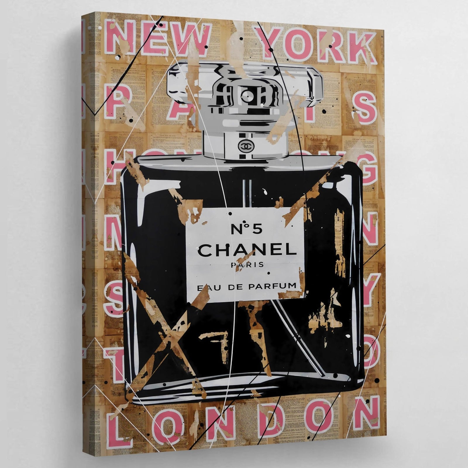 Tableau Chanel Parfum Noir Iconique - The Art Avenue